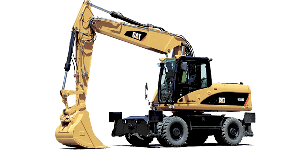 Полноповоротный колесный экскаватор